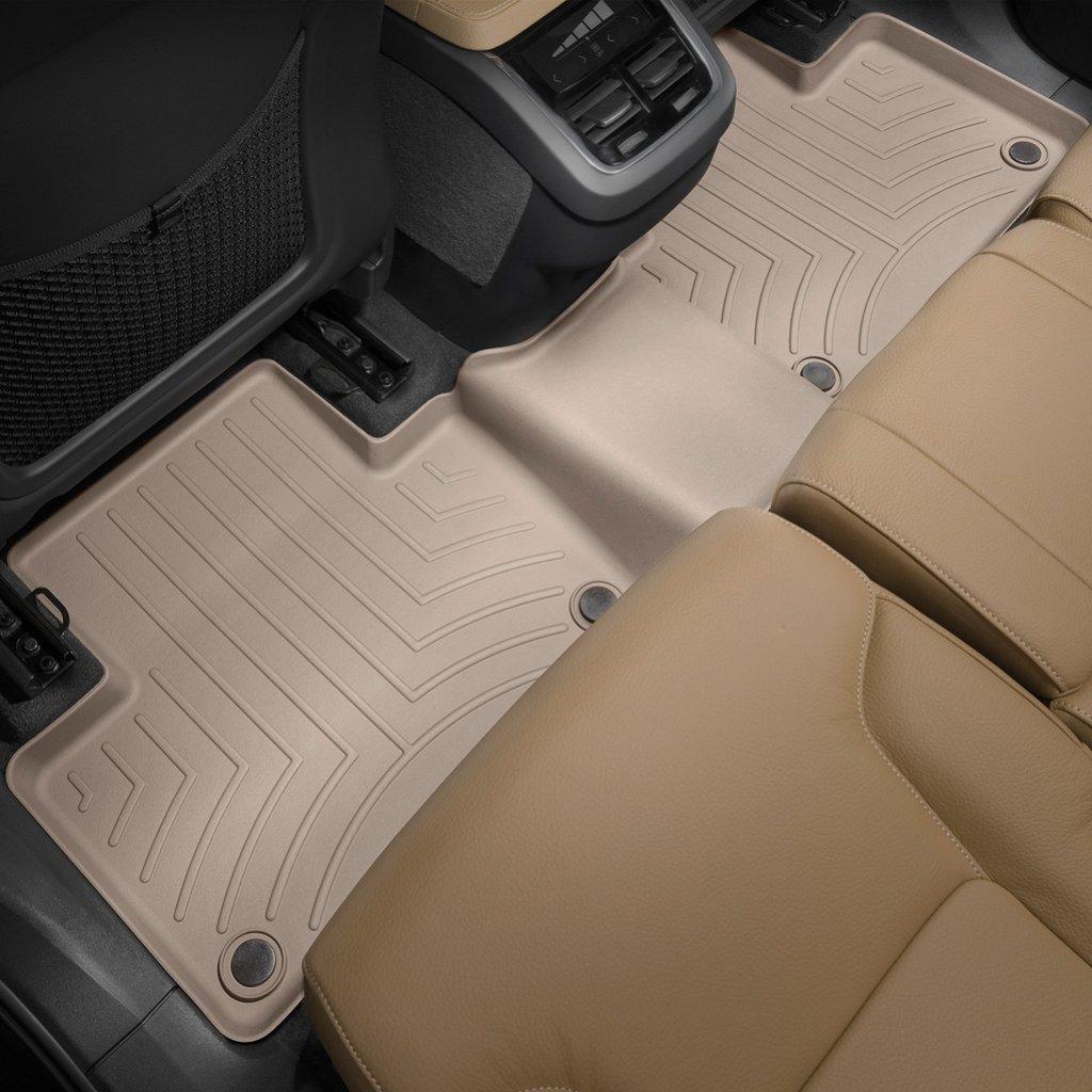 Килимки в салон для Volvo XC90 2016 - з бортиком задні бежеві 458282