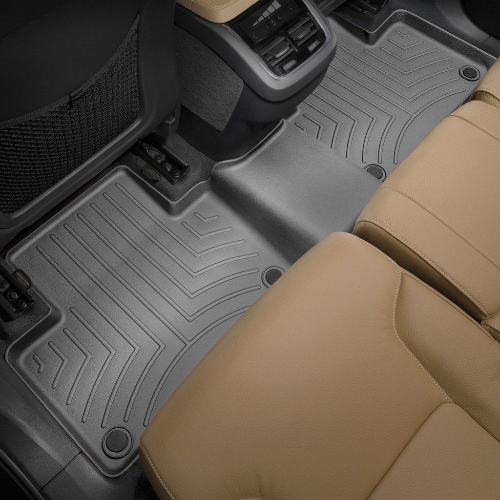 Килимки в салон для Volvo XC90 2016 - з бортиком задні чорні 448282