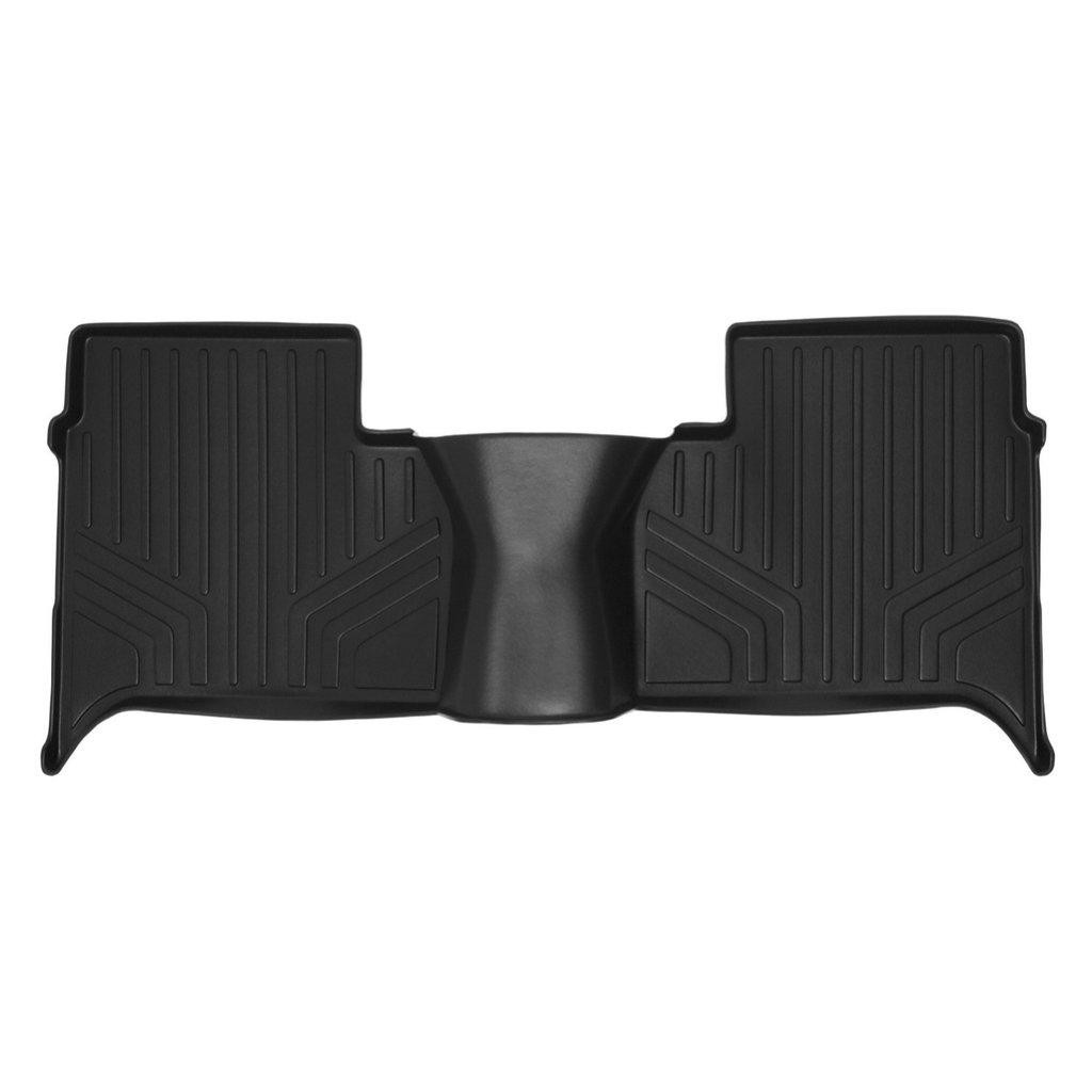 Килимки в салон для Volkswagen Amarok 2009-14 бортиком задній чорний (Maxliner) суцільний B0086