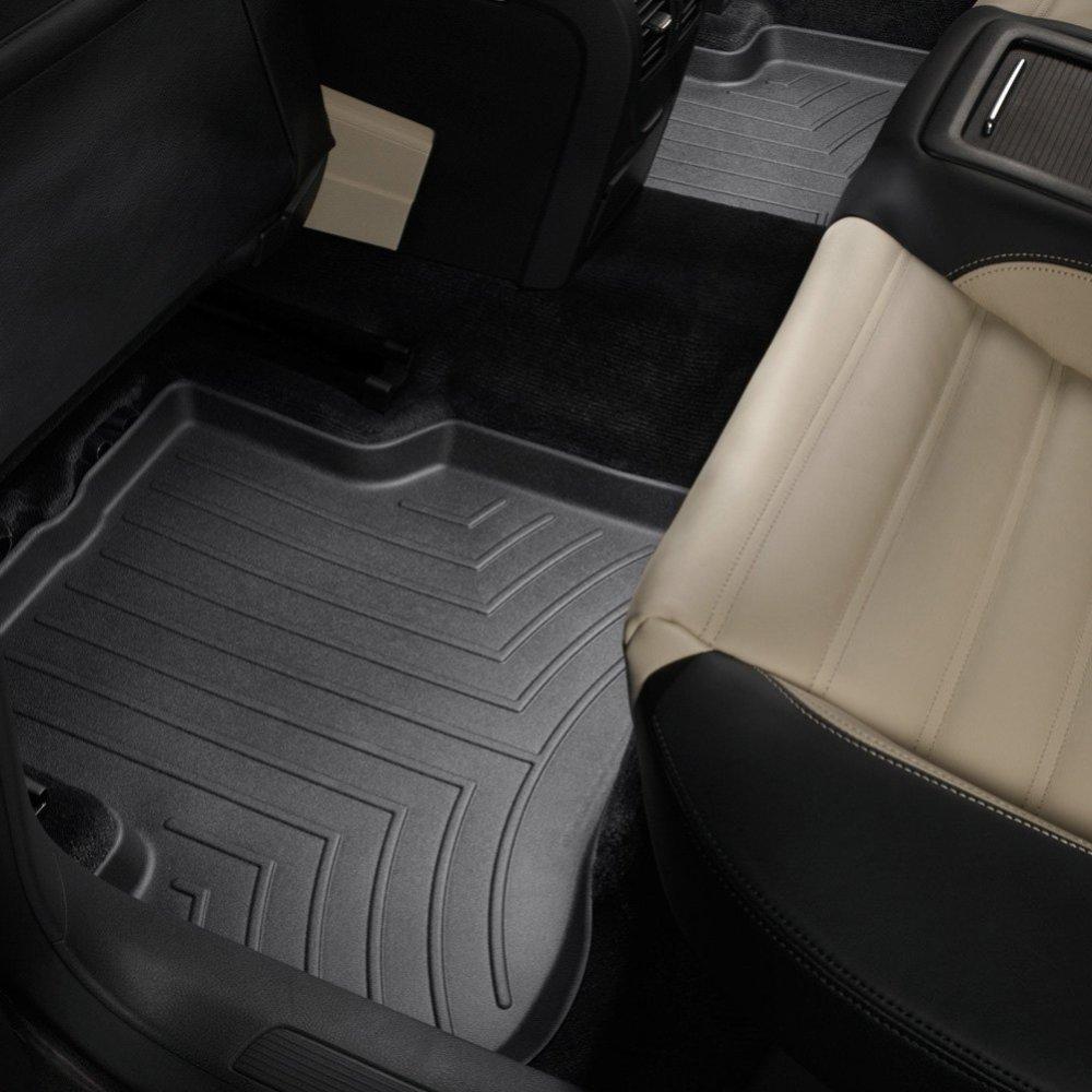 Килимки в салон для Volkswagen Passat B6/B7 2008-14 з бортиком задні чорні 441672