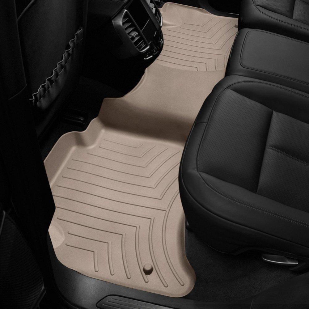 Килимки в салон для Volkswagen Touareg 2010 - бортиком задні бежев 2 зон 453332