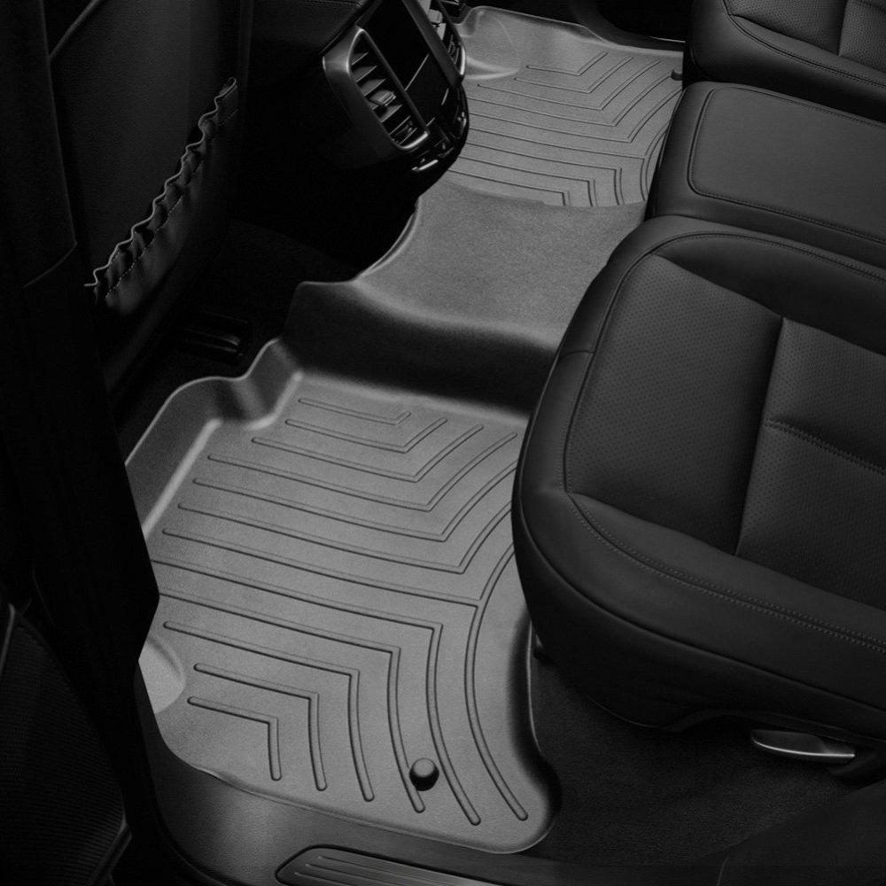 Килимки в салон для Volkswagen Touareg 2010 - бортиком задні чорні 2 зон 443332