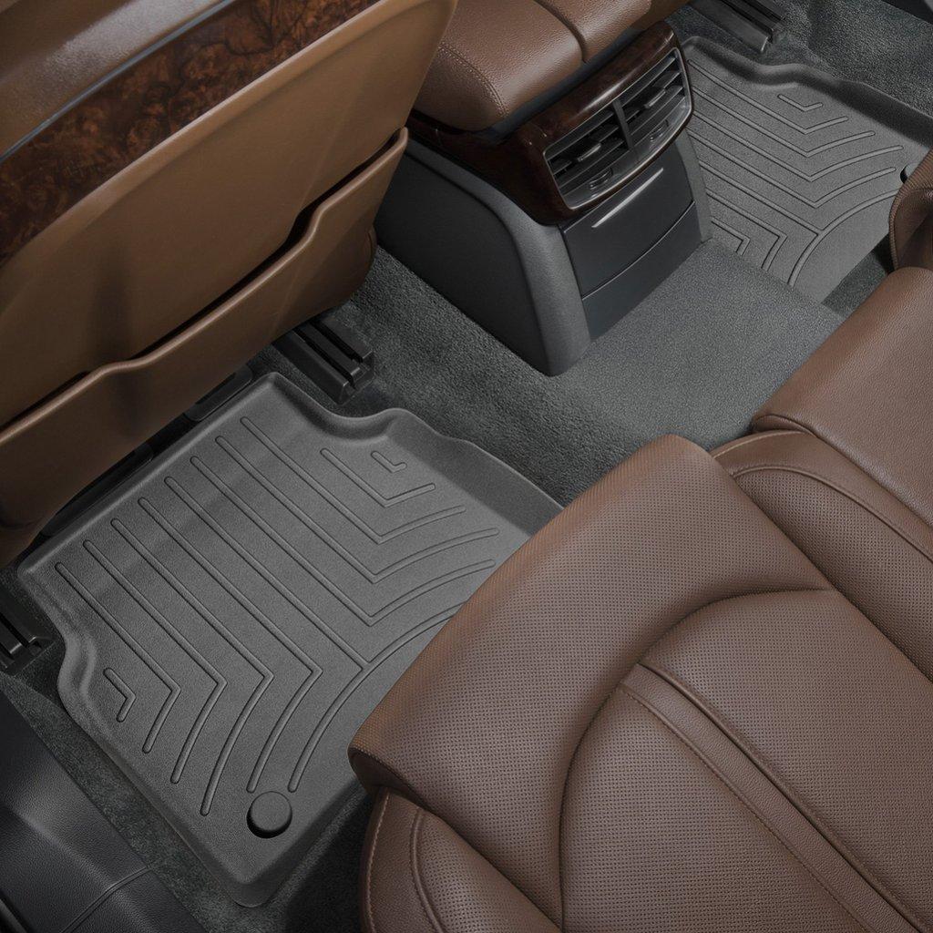 Килимки в салон для Audi A8 2011 - чорні задні 447202