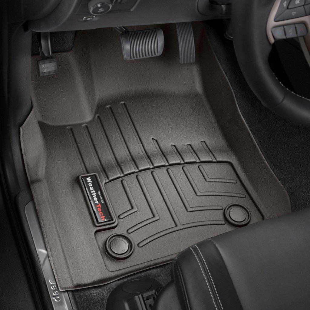 Килимки в салон для Jeep Grand Cherokee 2016 - з бортиком какао передні 479301