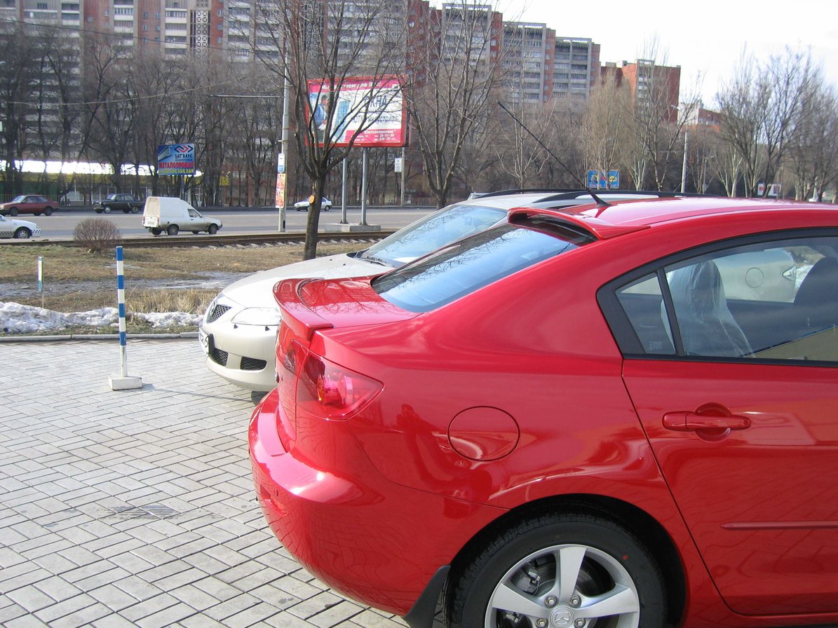 Спойлер ліп багажника Mazda 3 2004-2009 ABS пластик під фарбування