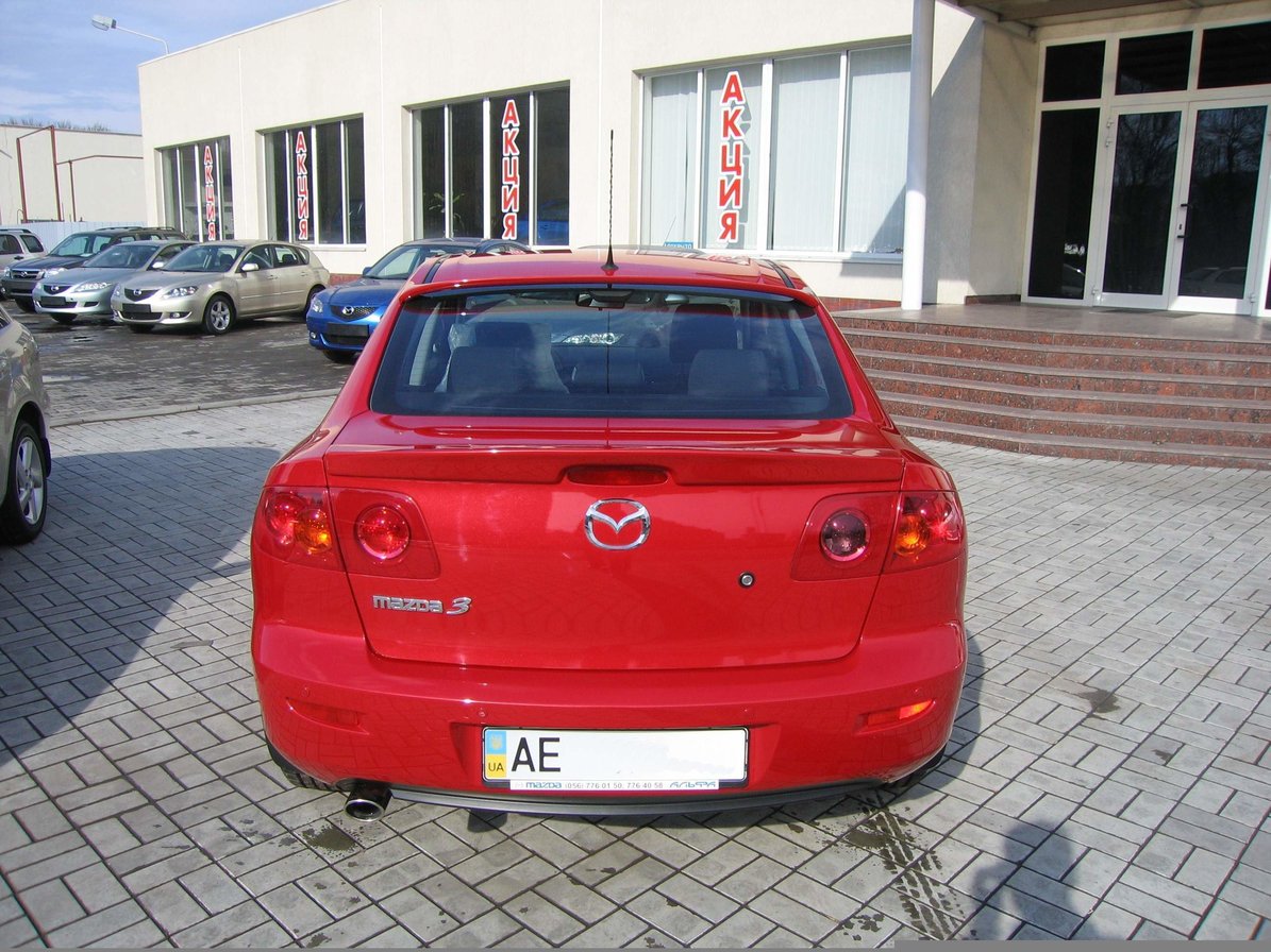 Спойлер ліп багажника Mazda 3 2004-2009 ABS пластик під фарбування