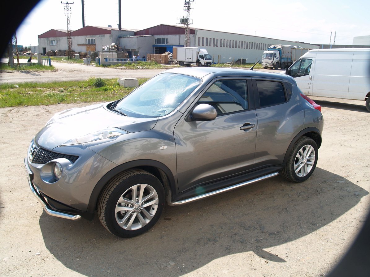 Захист оригінального порогу Nissan Juke 2011-d48