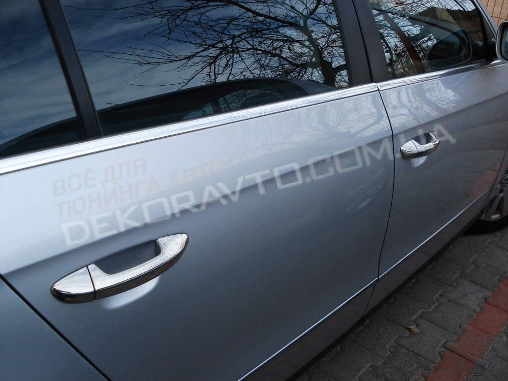 Хром накладки на ручки Volkswagen Passat B6 / B7 / CC хромований пластик