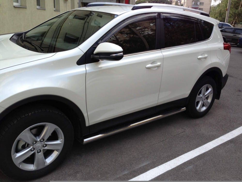 Пороги бічна труба нержавіюча сталь для Toyota Rav 4 2013-2015, 2016+