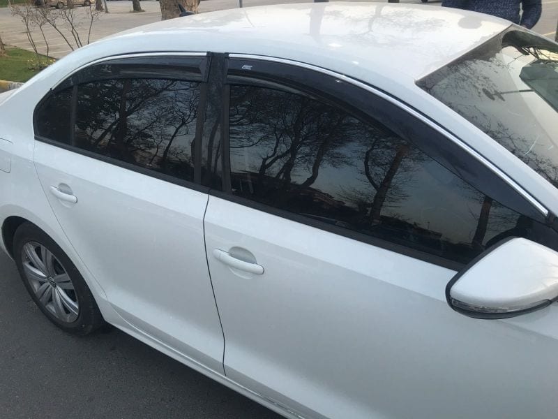Вітровики з хром смужкою (4 шт) для VW Jetta MK 5, 6 2011-2019
