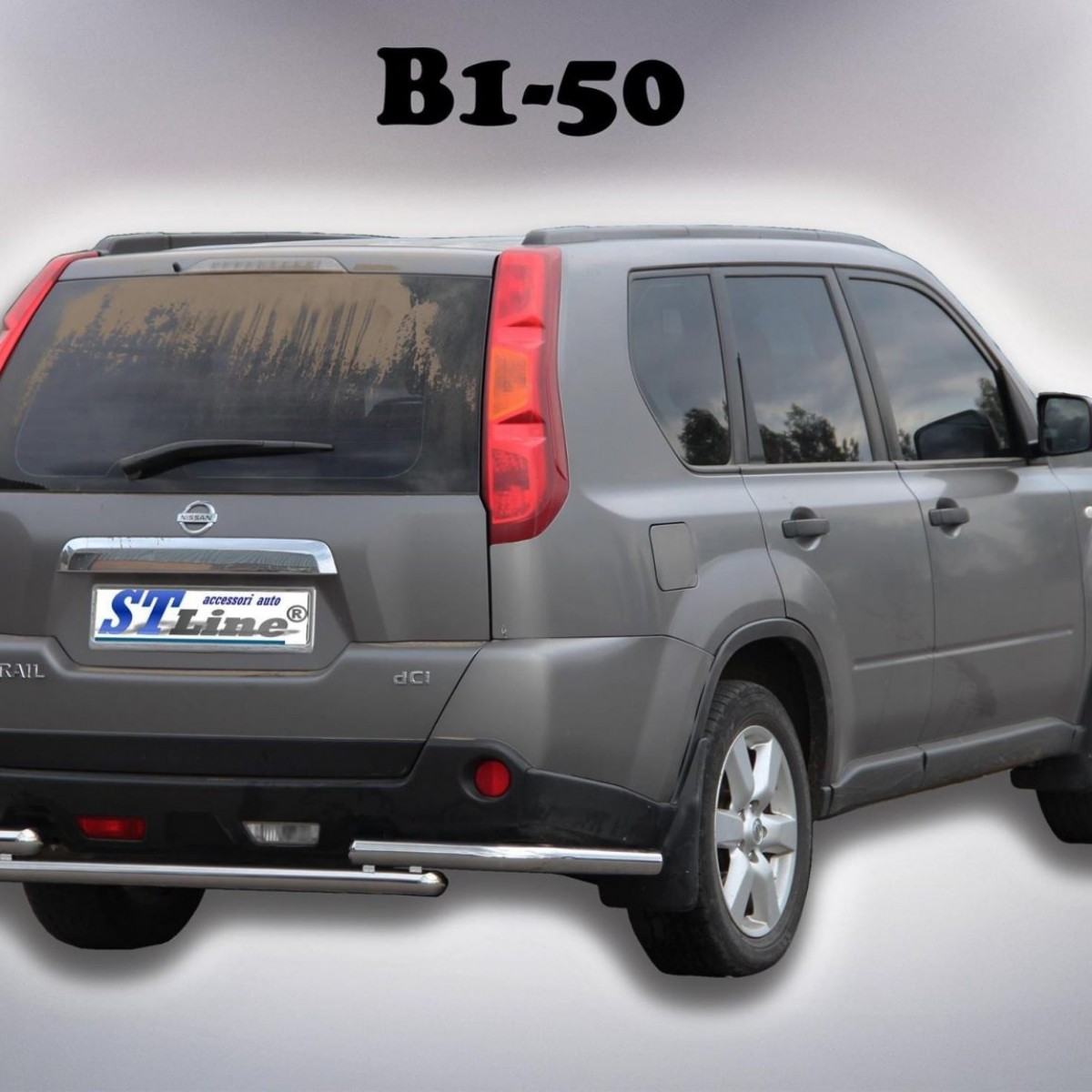 Захист заднього бампера подвійна для Nissan X-trail 2007-2013
