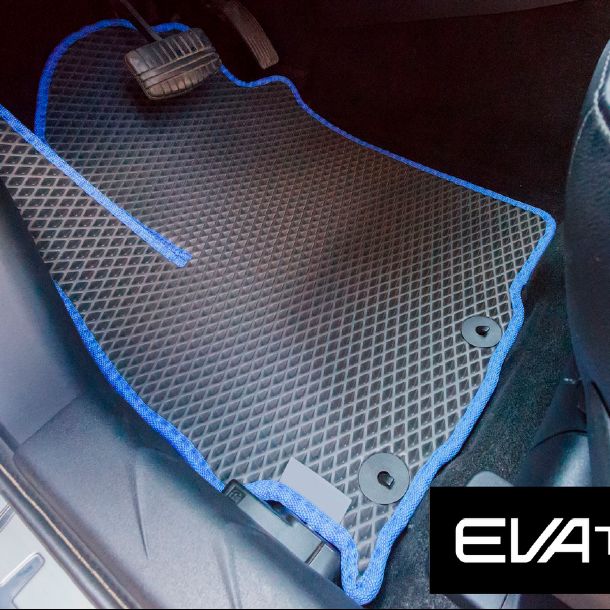 Килимки в салон EVAtech для Mitsubishi Outlander XL EVA полімерні сірий