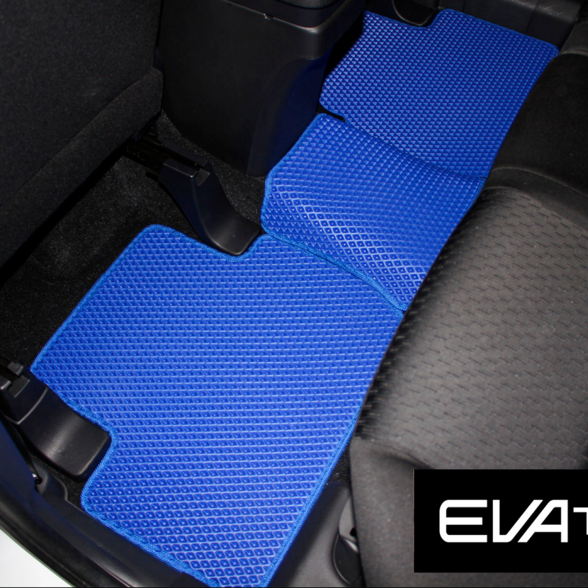 Килимки в салон EVAtech для Mitsubishi Outlander (13-...) EVA полімерні сині