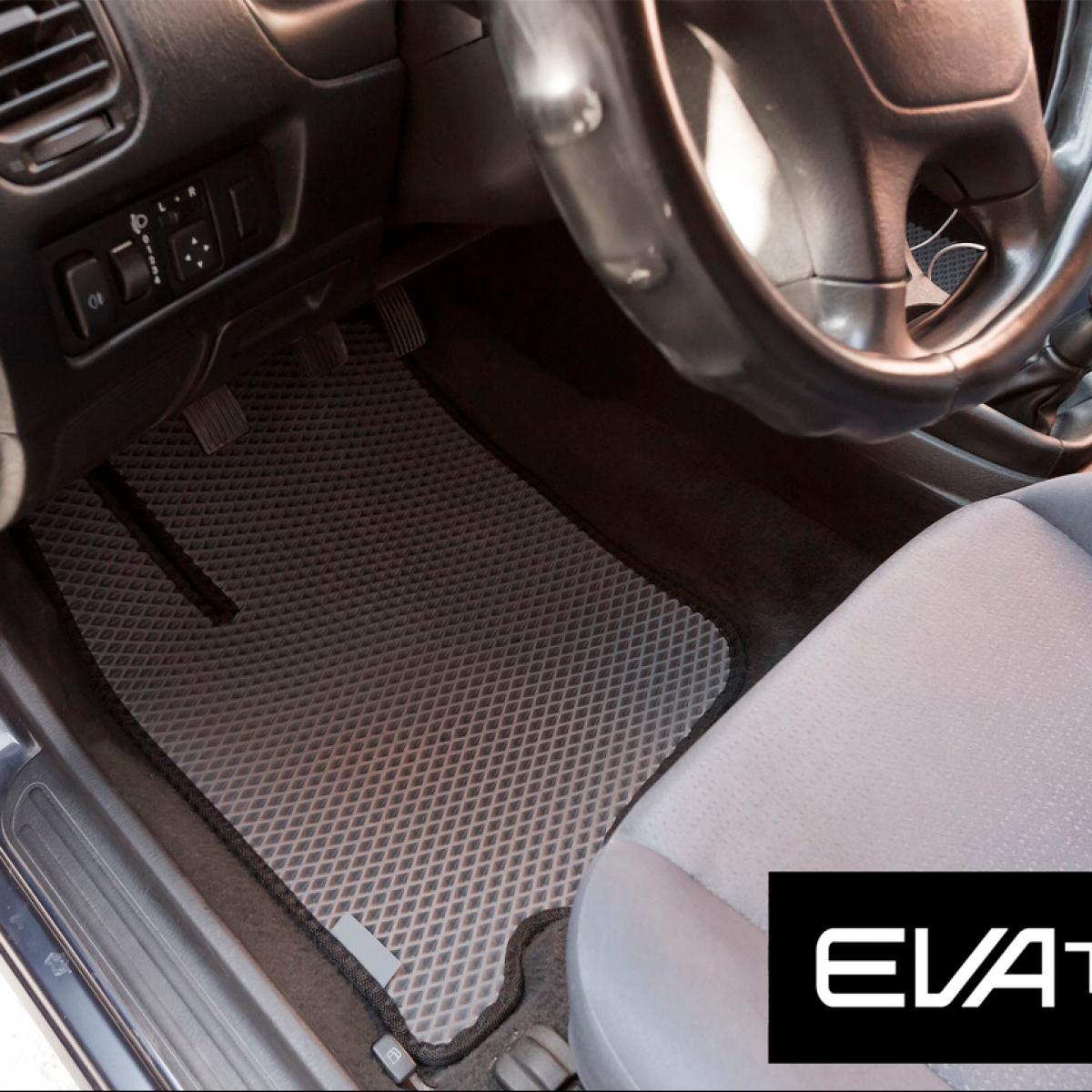 Килимки в салон EVAtech для Mitsubishi Carisma EVA полімерні сірі