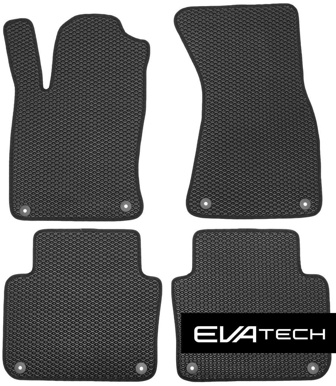 Килимки в салон EVAtech для Opel Insignia (17-) EVA полімерні чорні