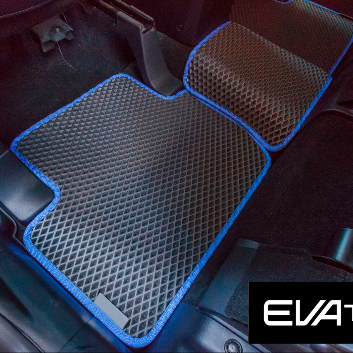 Килимки в салон EVAtech для Mitsubishi Outlander XL EVA полімерні сірий