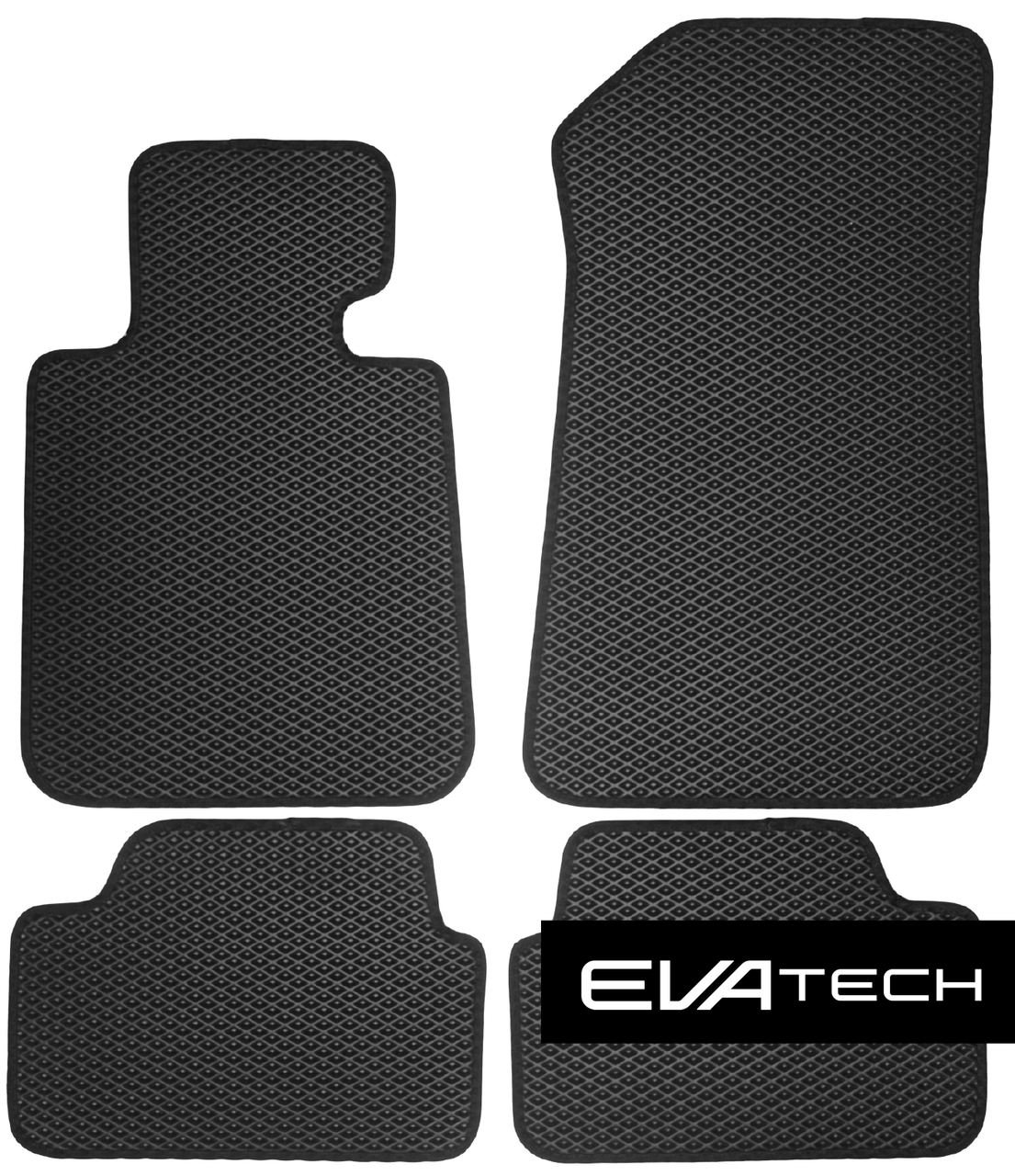Килимки в салон EVAtech для Peugeot 206 (98-12) EVA полімерні чорні