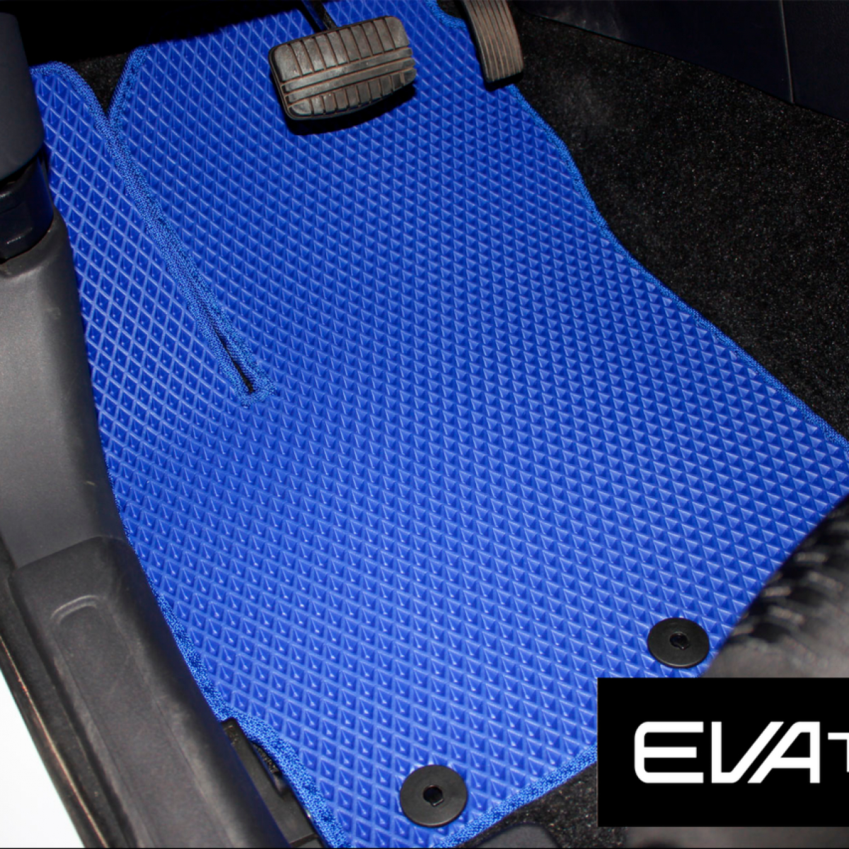 Килимки в салон EVAtech для Mitsubishi Outlander (13-...) EVA полімерні сині