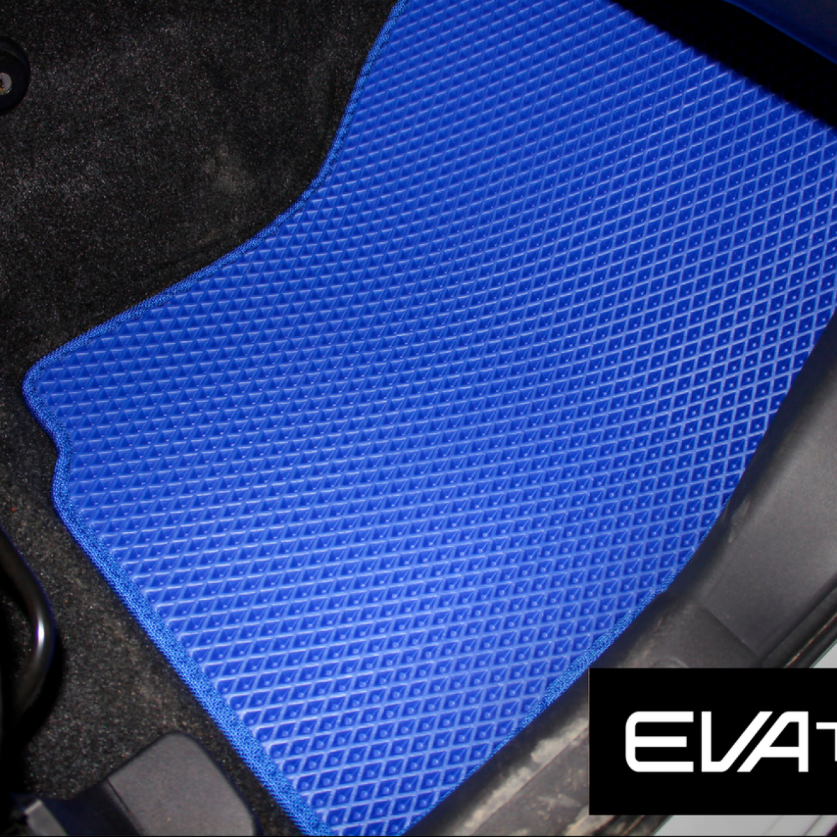 Килимки в салон EVAtech для Mitsubishi Outlander (13-...) EVA полімерні сині