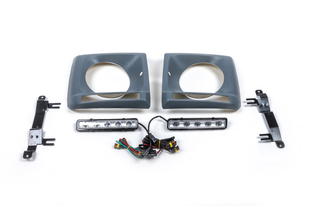 Накладки на фари з LED (5 діодів, комплект) для Mercedes G сlass W463 1990-2018рр.