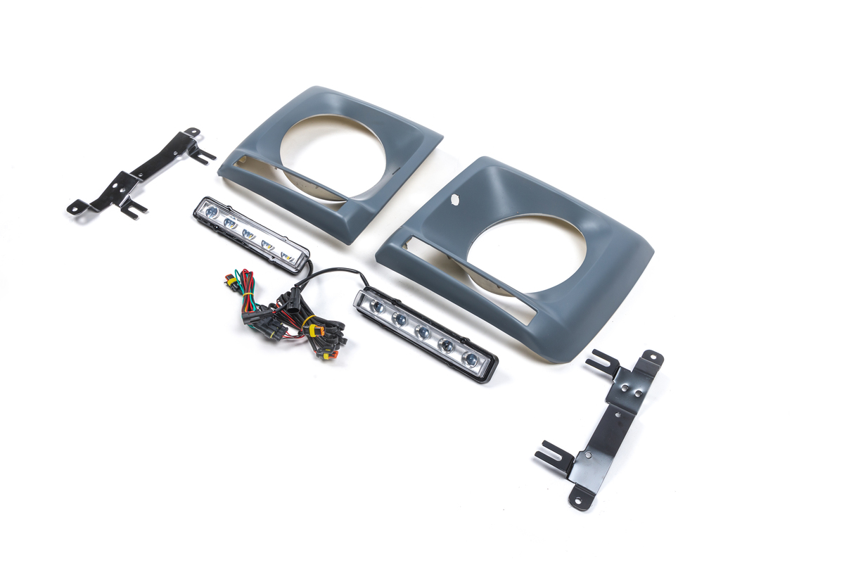 Накладки на фари з LED (5 діодів, комплект) для Mercedes G сlass W463 1990-2018рр.
