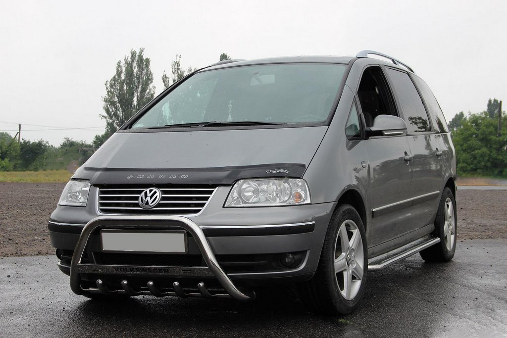 Кенгурятник WT004 (нерж) 51 мм для Volkswagen Sharan 1995-2010 
