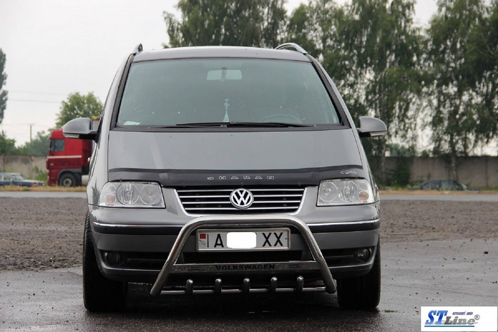 Кенгурятник WT004 (нерж) 51 мм для Volkswagen Sharan 1995-2010 