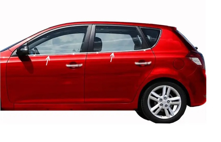 Окантовка вікон (нерж) Нижня для Opel Astra K 2016-2024