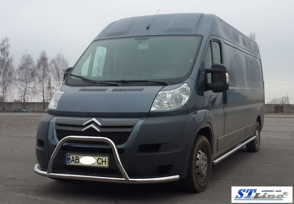 Передня дуга ST019 (нерж.) для Citroen Jumper 2007+ та рр