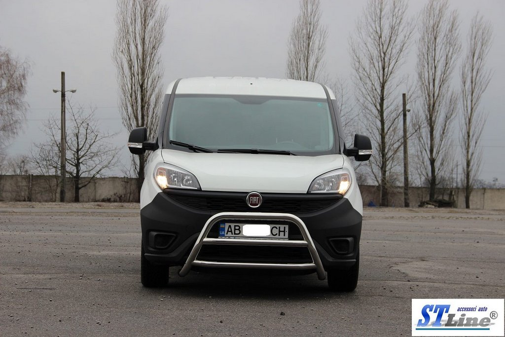 Кенгурятник WT022 (нерж.) 60 мм для Fiat Doblo II 2010-2022 рр