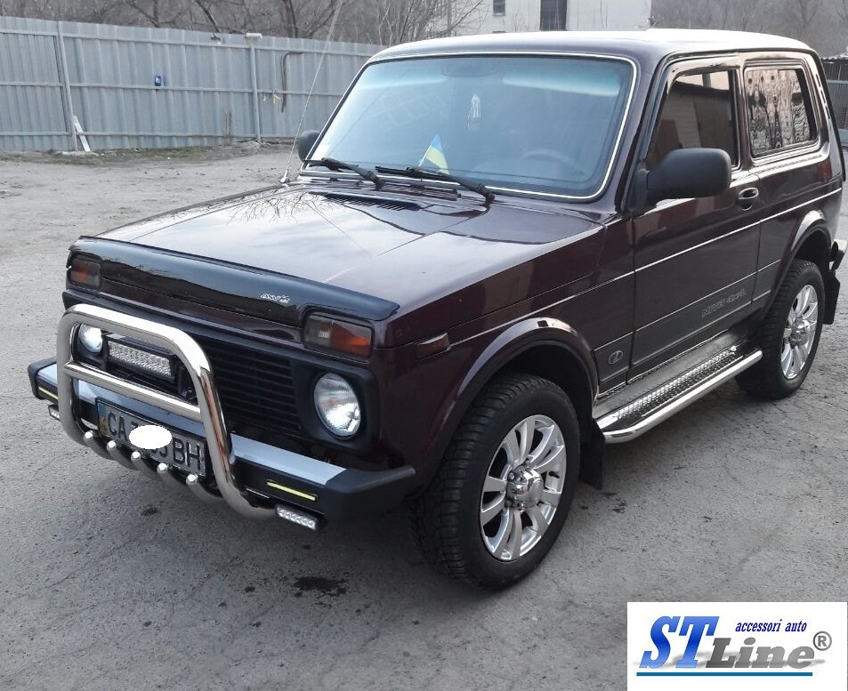 Кенгурятник QT006 (нерж.) для Lada Niva та Urban