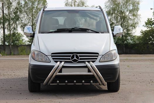 Кенгурятник WT01 (нерж.) для Mercedes Vito W639 2004-2015рр