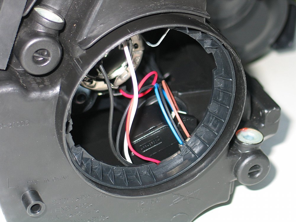 Передні фари чорні 2 лінзи V1 для Volkswagen Golf 6 2009-2012