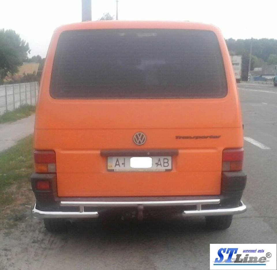 Задня дуга AK003-2 (нерж) для Volkswagen T4 Caravelle/Multivan