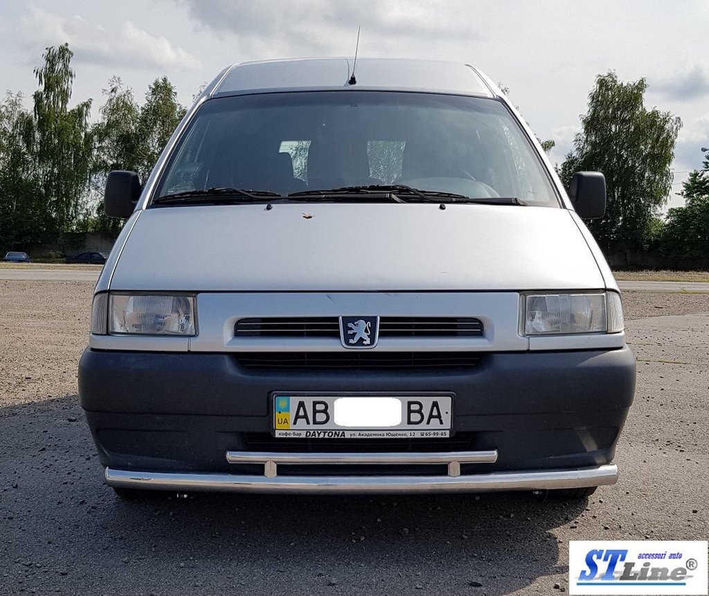 Передній захист ST016 (нерж) 51/42 мм для Fiat Scudo 1996-2007 років