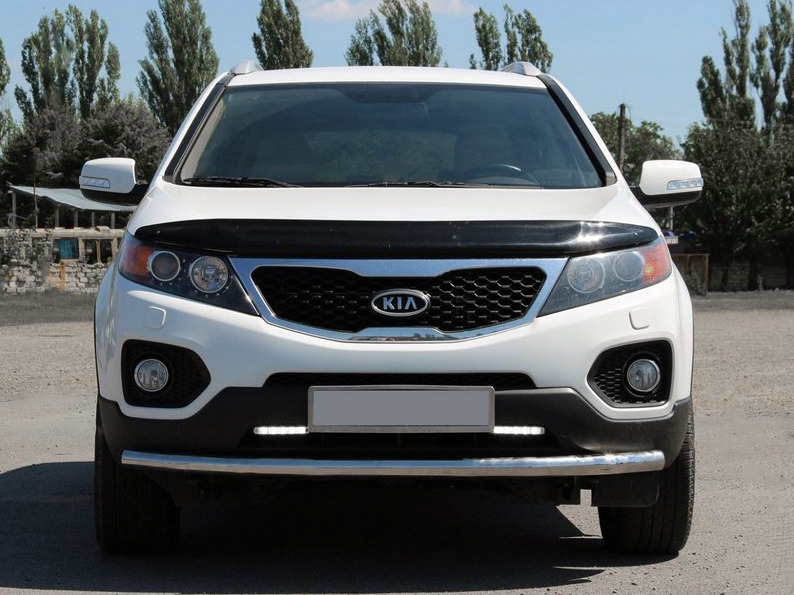 Передній захист ST008 (2010-2013, нерж.) для Kia Sorento XM 