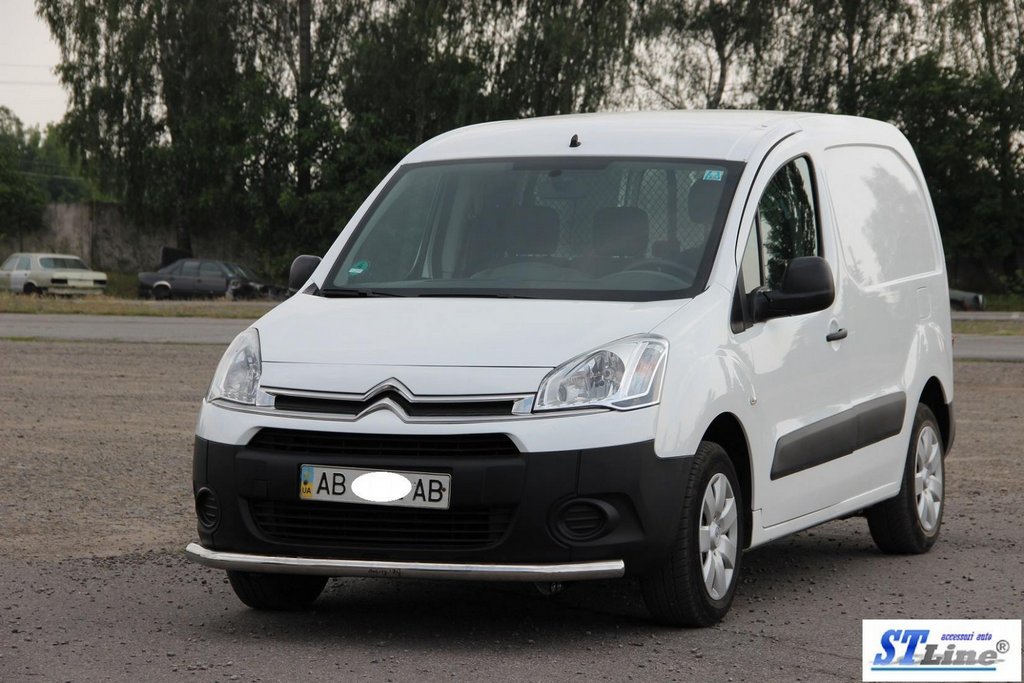 Передній захист ST008 (нерж.) 51 мм для Citroen Berlingo 2008-2018 