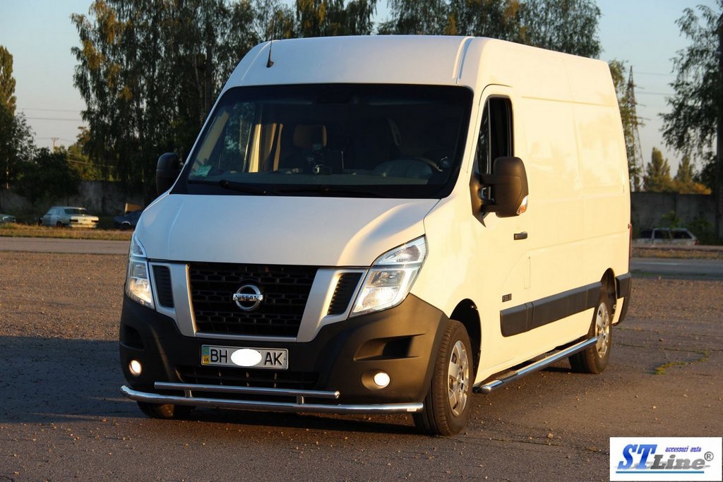 Передній захист ST016 (нерж.) для Opel Movano 2010-2021 рр