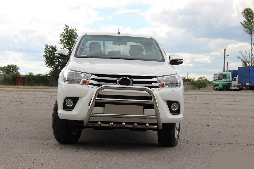 Передній захист WT010 (нерж) для Toyota Hilux 2015+ рр