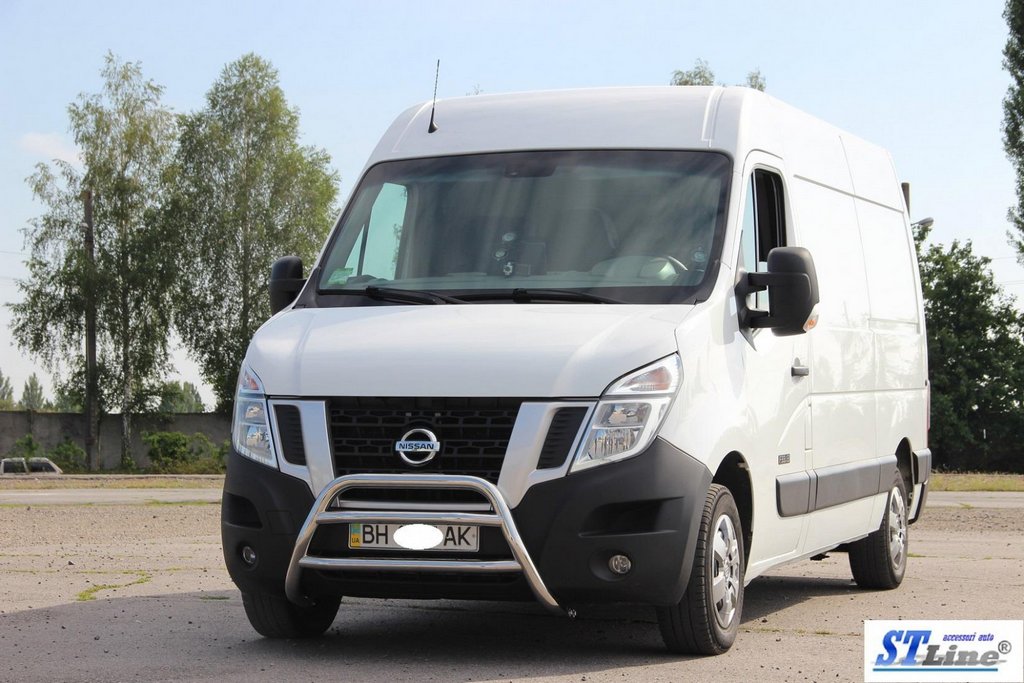 Кенгурятник WT018 (нерж.) для Nissan NV400 2010+ рр