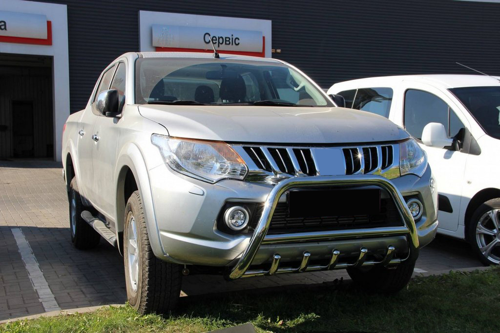 Кенгурятник WT003 (нерж) для Mitsubishi L200 2015+ 