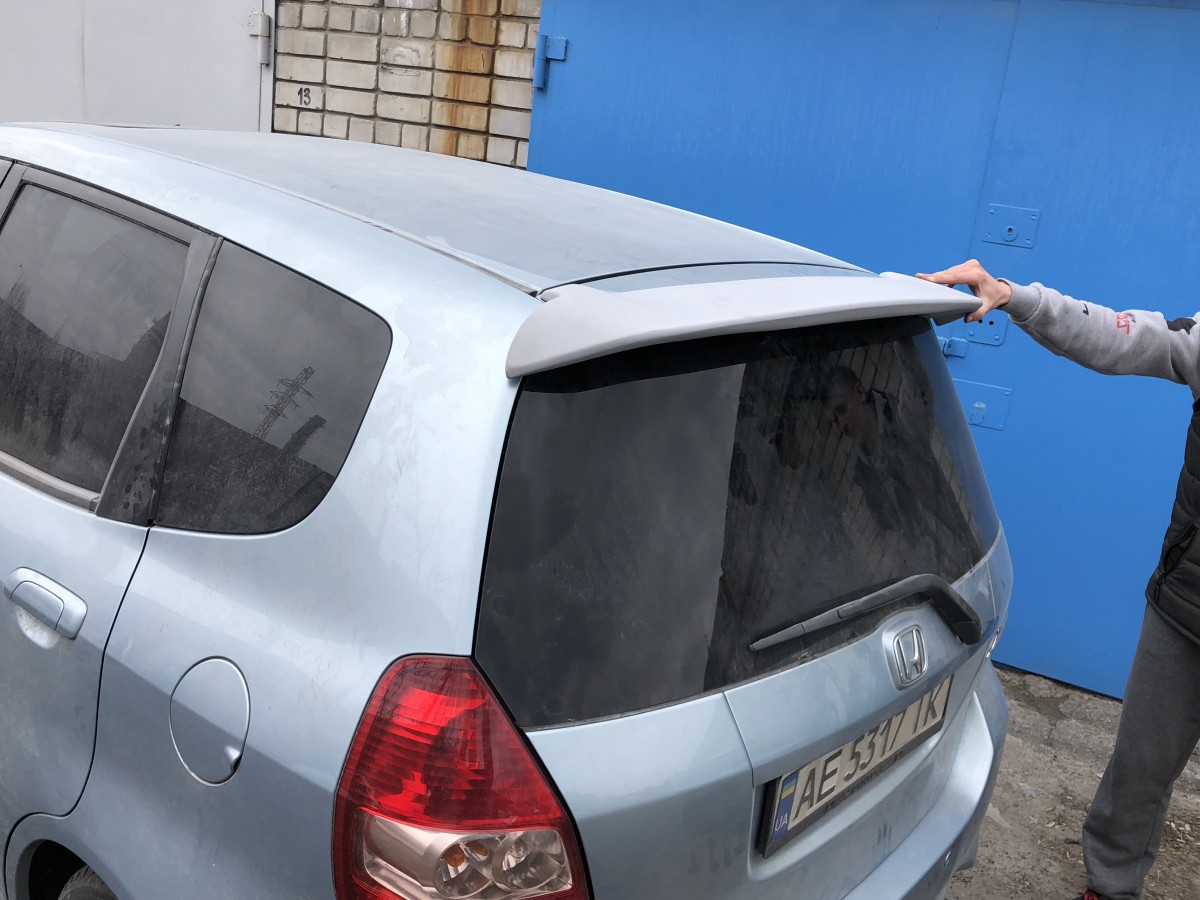 Спойлер на багажник HONDA JAZZ 2001-2007 ABS пластик під фарбування