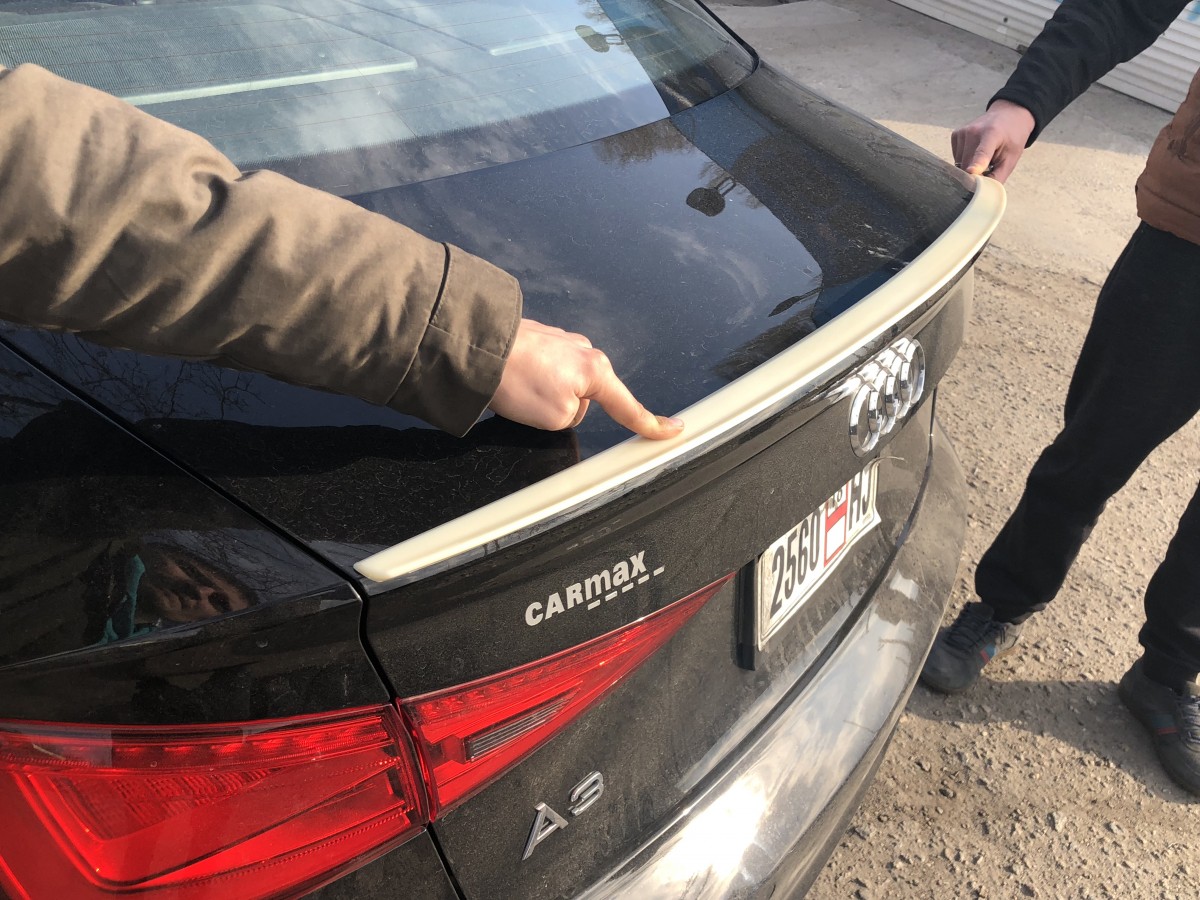 Спойлер ліп багажника Audi A3 2013-2019 АБС пластик під фарбування