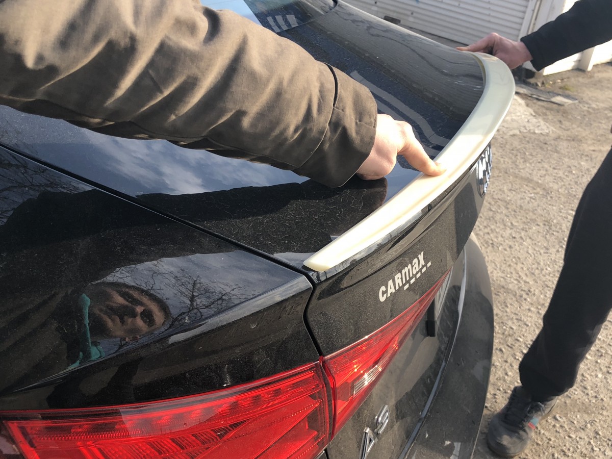 Спойлер ліп багажника Audi A3 2013-2019 АБС пластик під фарбування