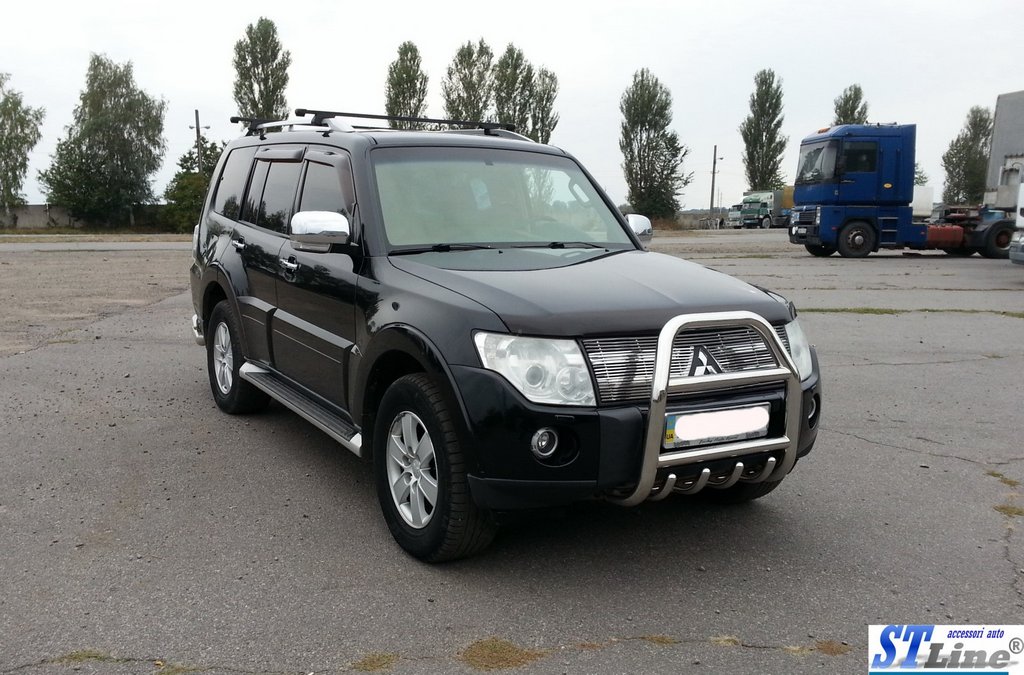 Кенгурятник QT011 (нерж.) для Mitsubishi Pajero Wagon IV