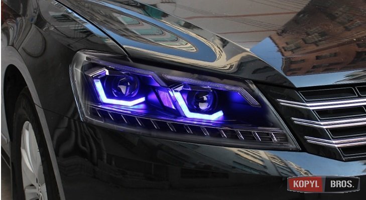 Передні фари тюнінг ксенон стиль TLZ для Volkswagen Passat B7 USA
