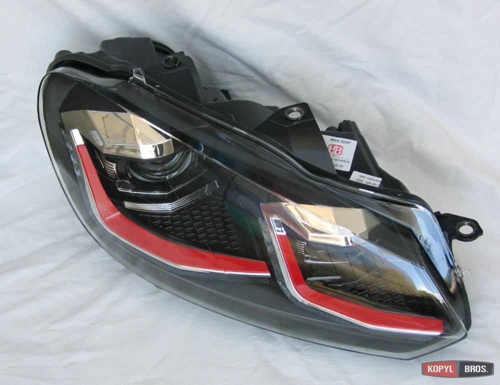 Передні фари чорні стиль Golf GTI 7.5 для Volkswagen Golf 6 2009-2012
