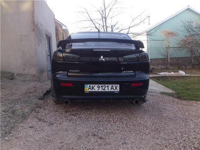 Задні ліхтарі чорні для Mitsubishi Lancer X