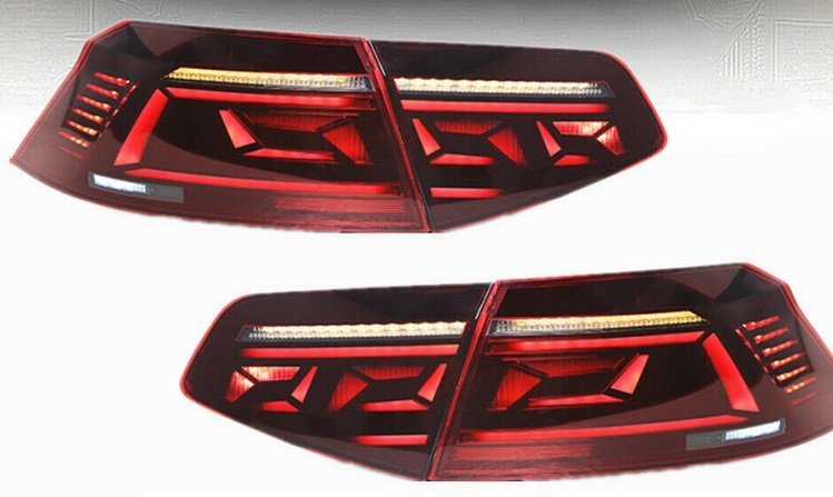Задние фонари LED красные стиль 2020 для Volkswagen Jetta Mk6 2015-2017