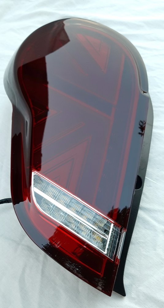 Задні ліхтарі LED Union Jack червоні для Chevrolet Spark/ Ravon R2